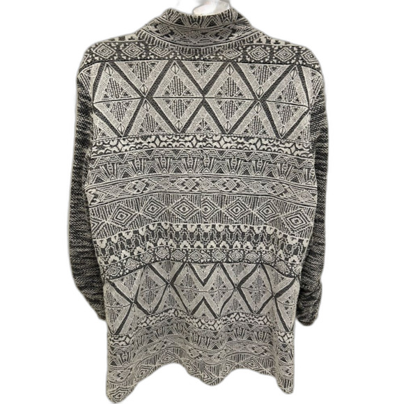 Stoosh Black and White Front Zip Utility Jacket - Picture 2 of 4